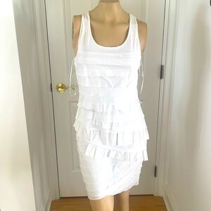 BCBG MAXAZRIA RUFFLED DRESS